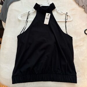 Express Black Halter Tank Top